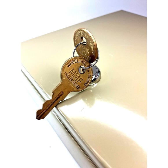 MMF Industries Slender Metal Cash Lock Box With Two Key New - Picture 6 of 6